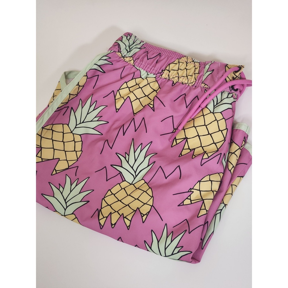 Sovereign Code Los Angeles Pink Pineapple Swim‎ Trunks Mens Size XL